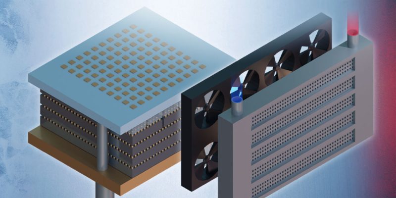 HRL Laboratories plans to develop a superior cooling system for stacks of microelectronic chips and surpass heat transfer metrics set out by DARPA. The program aims to create compact thermal management technology in a chip stack using 3D Heterogeneous Integration (3DHI).